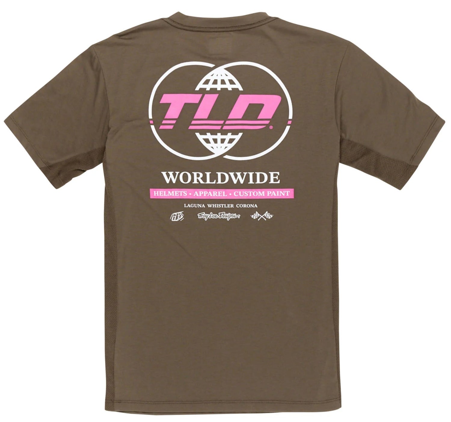 Troy Lee Designs SKYLINE SHORT SLEEVE RIDE TEE WORLDWIDE CAPER BACK