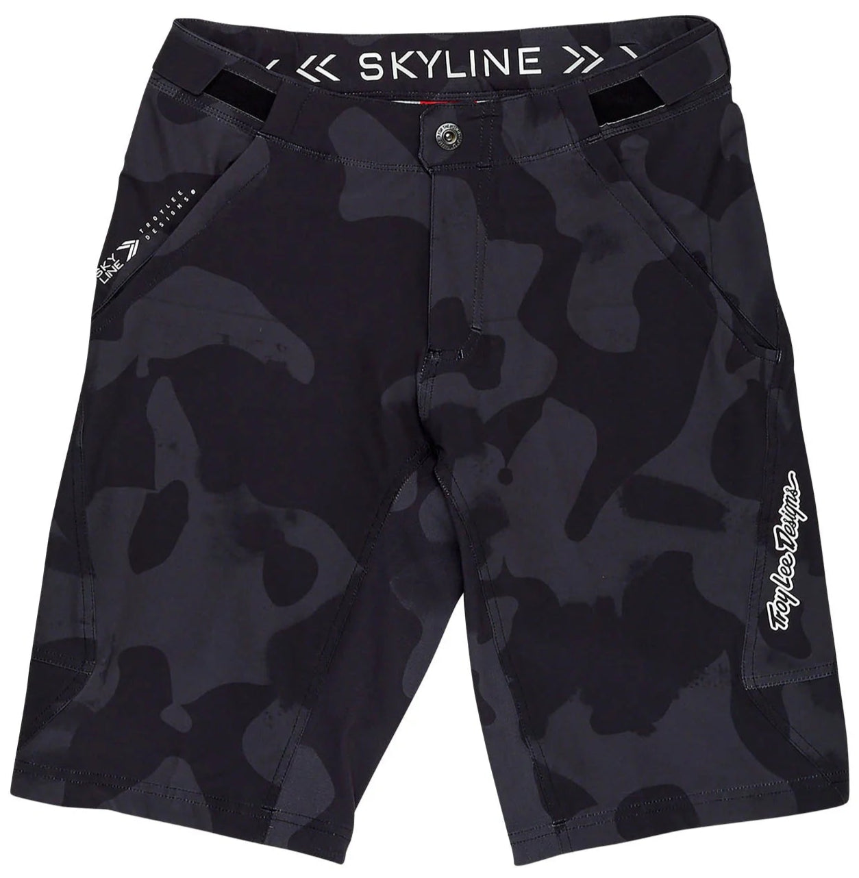 Troy Lee Designs SKYLINE SHORT W/LINER  SCRUBLAND CARBON FRONT