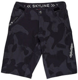 Troy Lee Designs SKYLINE SHORT W/LINER  SCRUBLAND CARBON FRONT