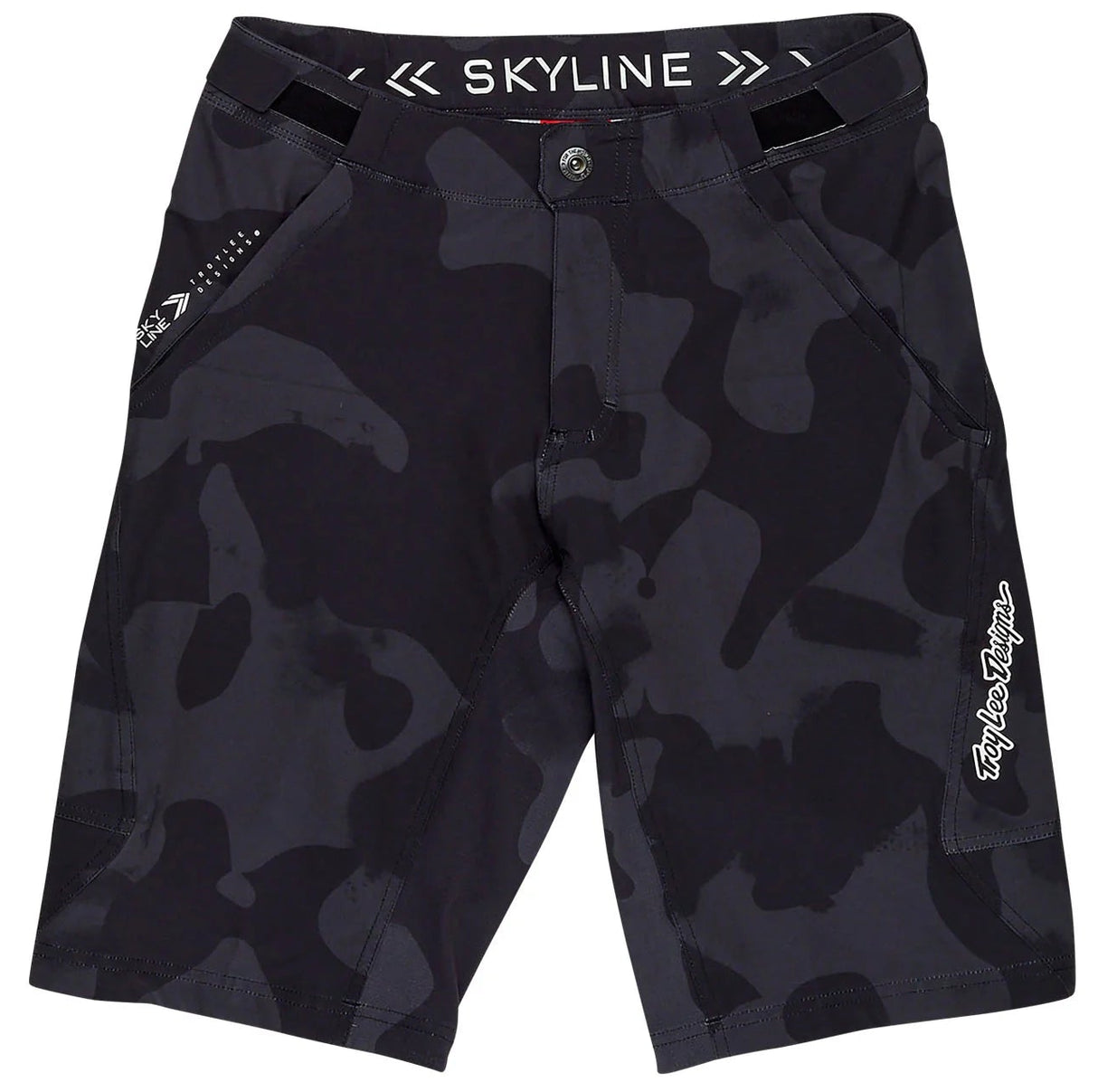 Troy Lee Designs SKYLINE SHORT SHELL SCRUBLAND CARBON FRONT