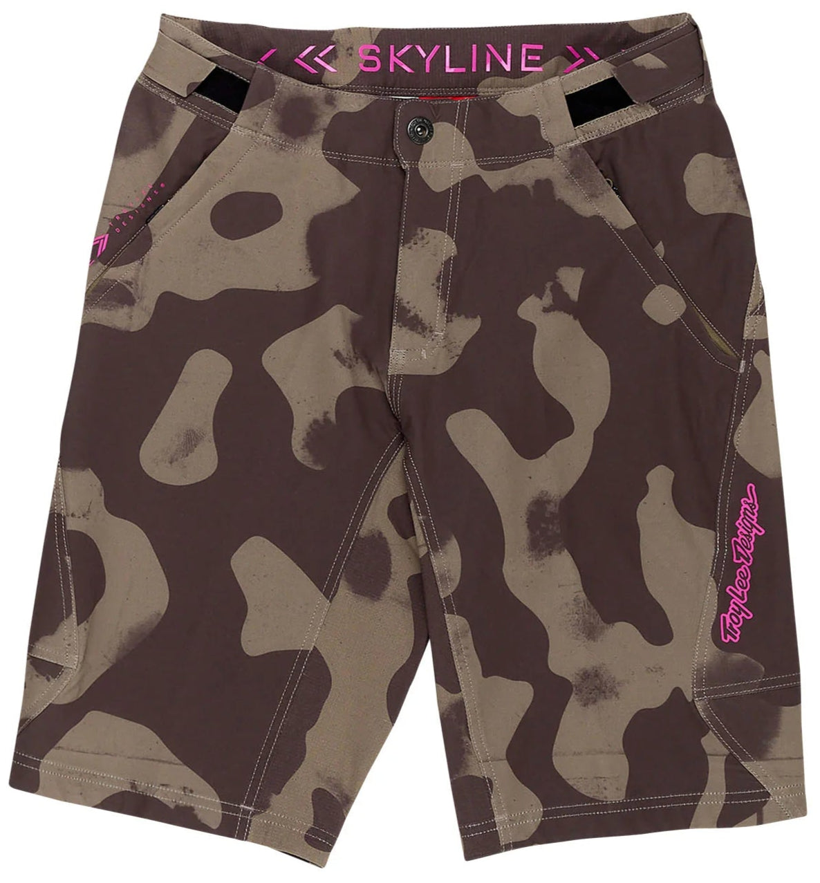 Troy Lee Designs SKYLINE SHORT W/LINER SCRUBLAND OLIVE FRONT