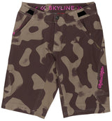 Troy Lee Designs SKYLINE SHORT W/LINER SCRUBLAND OLIVE FRONT
