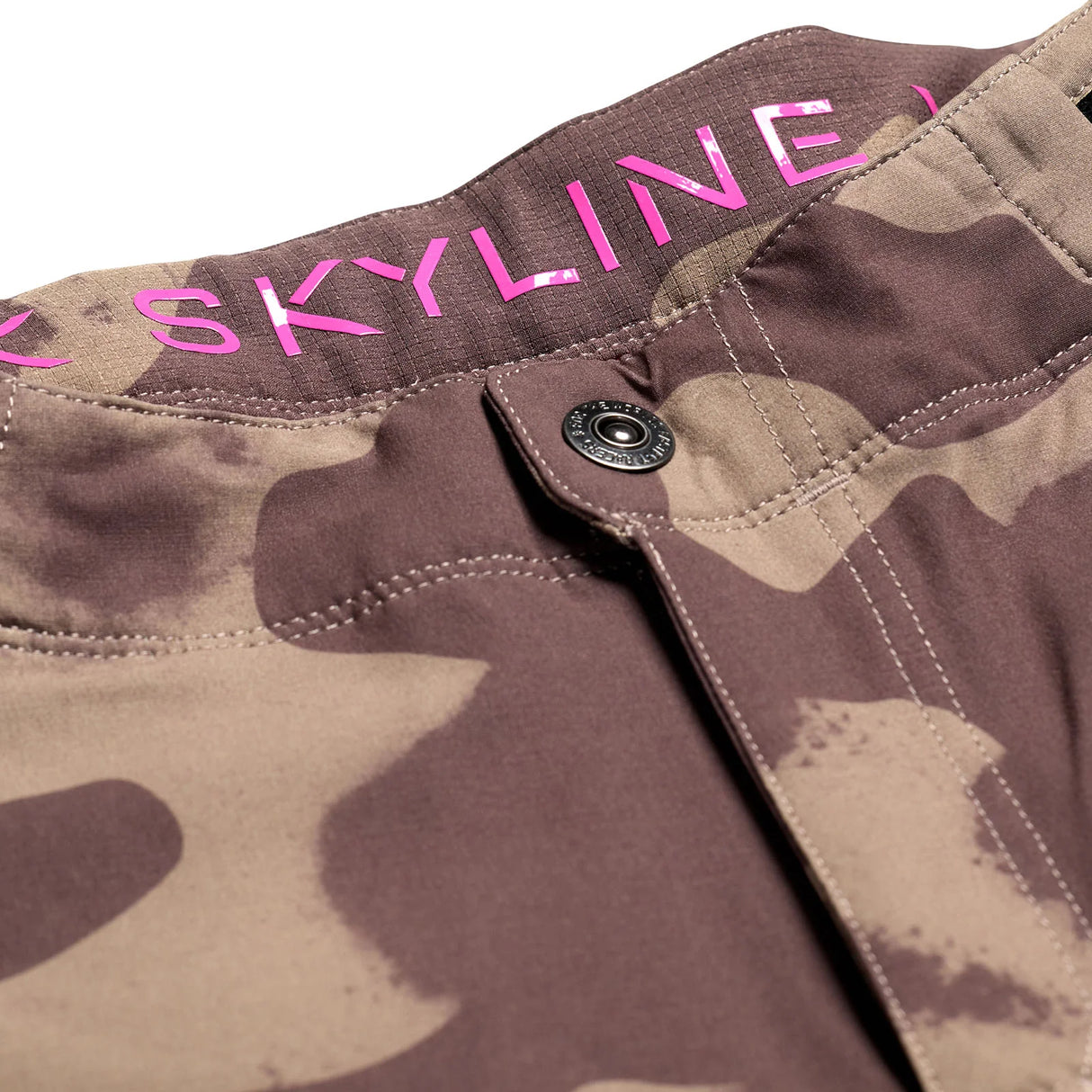 Troy Lee Designs SKYLINE SHORT W/LINER SCRUBLAND OLIVE FRONT DETAILS