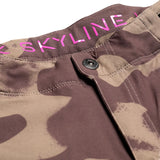 Troy Lee Designs SKYLINE SHORT W/LINER SCRUBLAND OLIVE FRONT DETAILS