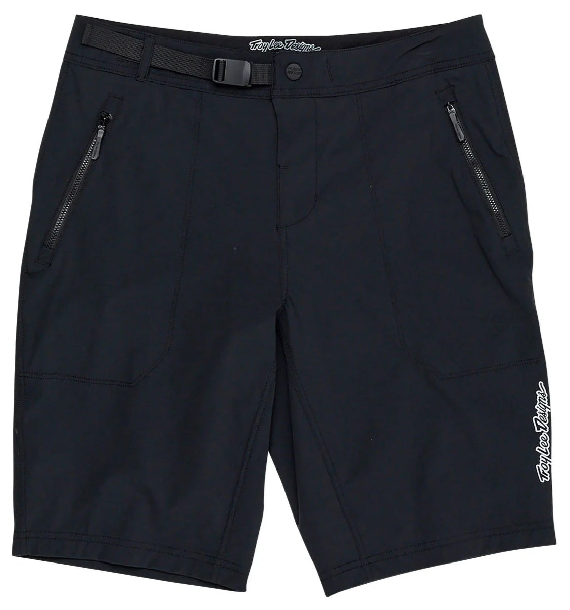 Troy Lee Designs SKYLINE TRAIL SHORT SHELL MONO BLACK FRONT