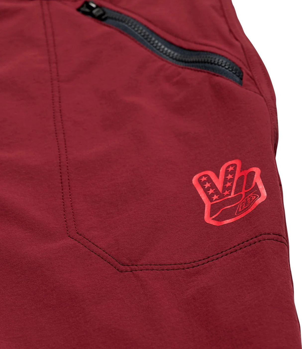 Troy Lee Designs SKYLINE TRAIL SHORT w/liner MONO OXBLOOD SIDE PRINT