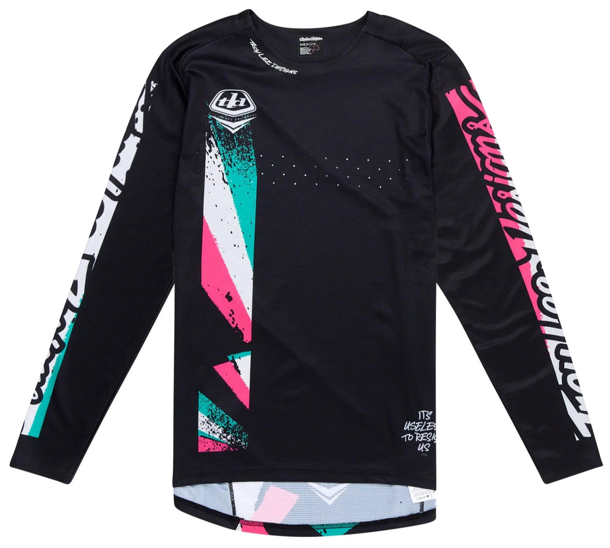 Troy Lee Designs SPRINT JERSEY FULL PULL BLACK FRONT