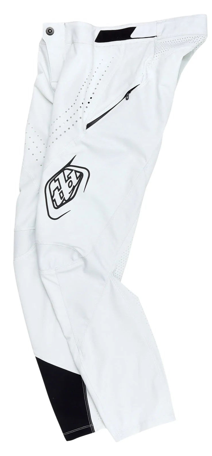 Troy Lee Designs SPRINT PANT MONO CHALK SIDE FRONT 