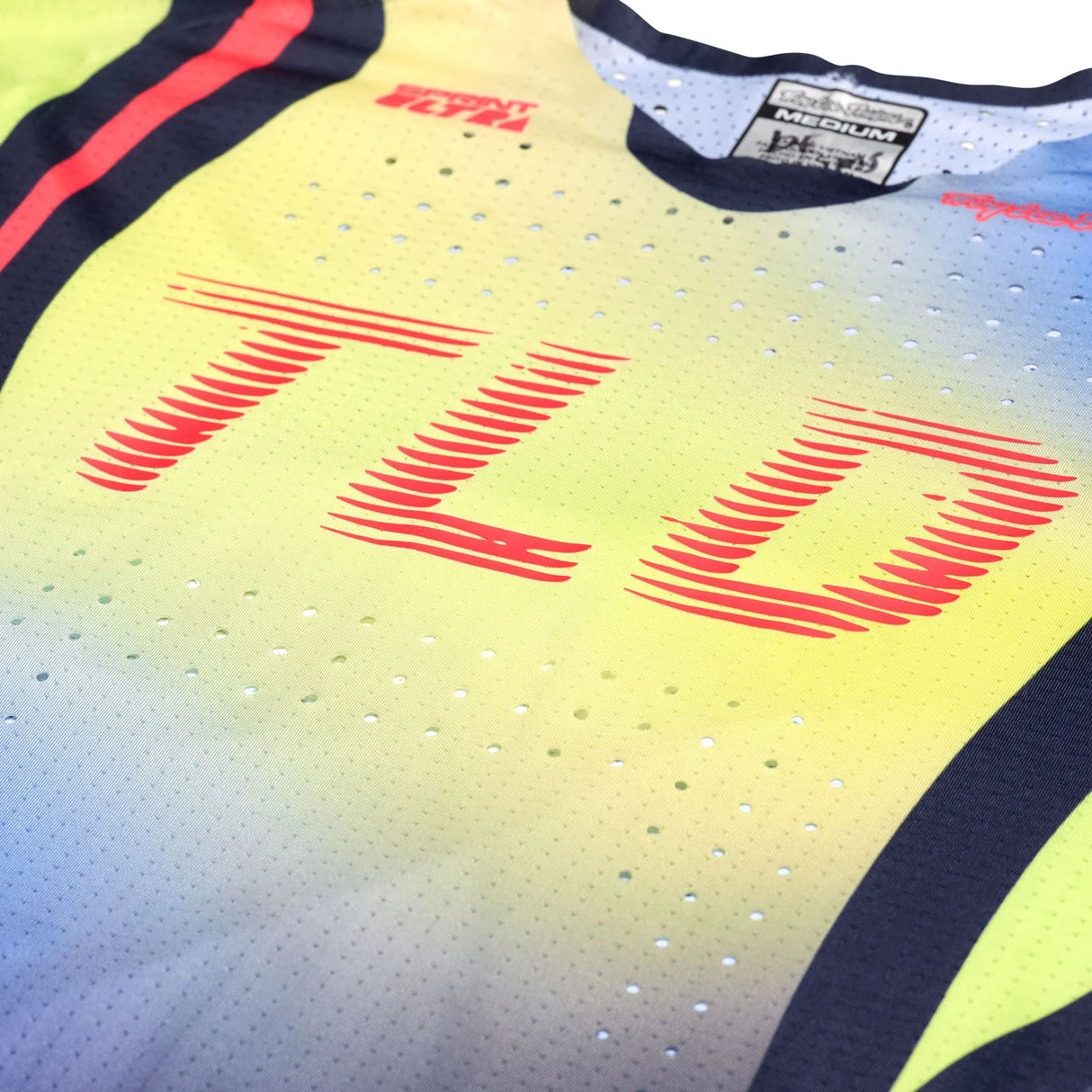 Troy Lee Designs SPRINT ULTRA JERSEY DRIP GLO YELLOW FRONT PRINT