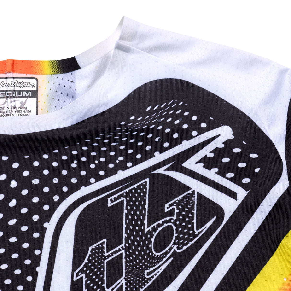 Troy Lee Designs SPRINT ULTRA JERSEY OPTIC BLACK DETAIL