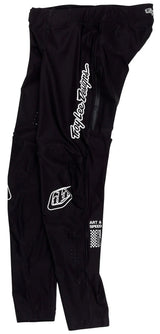 Troy Lee Designs SPRINT ULTRA PANT MONO BLACK SIDE FRONT