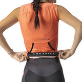 CASTELLI FREE TRI SINGLET CORAL FLASH BACK FACING MODEL