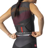 CASTELLI FREE TRI SINGLET BLACK BACK FACING MODEL