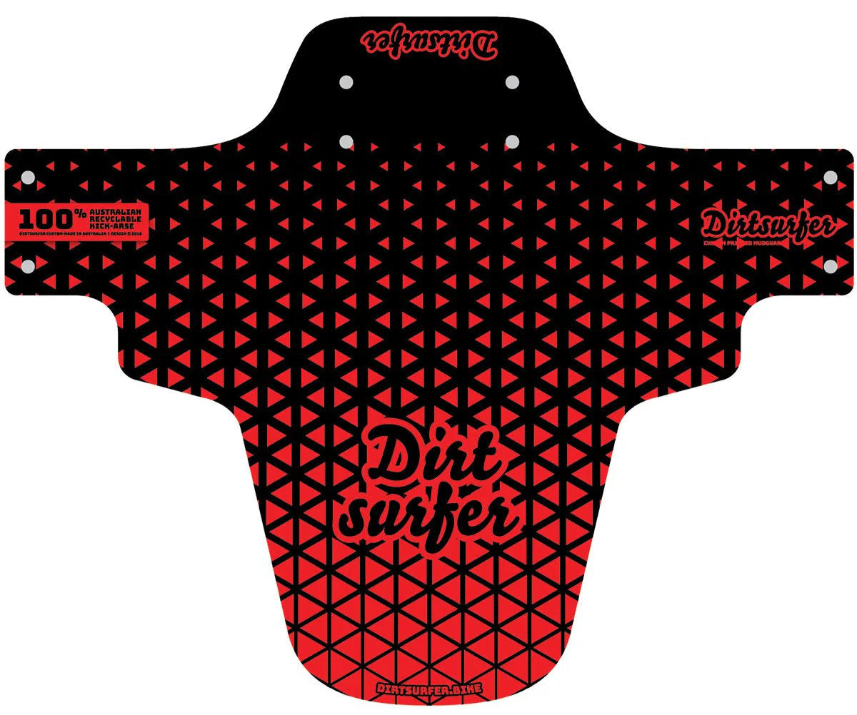 Dirtsurfer Mudguard - Speedgrid Red
