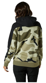 Fox WOMENS BNKR PULLOVER FLEECE - Olive Camo BACK