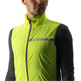CASTELLI SQUADRA STRETCH VEST YELLOW FLUO/DARK GREY FRONT