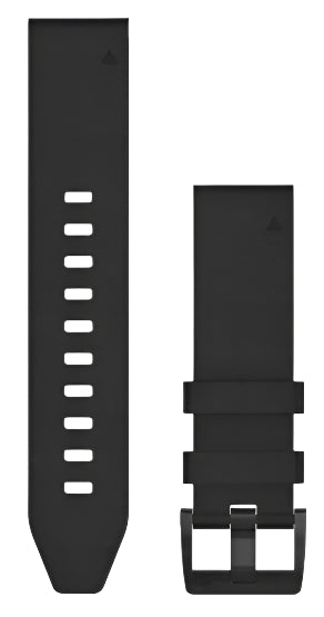 Garmin QuickFit 22 Watch Band - Black leather