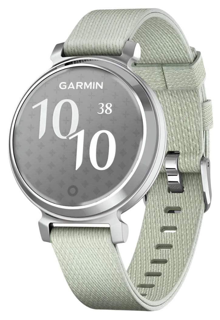 Garmin Lily 2 Classic, Silver with Sage Grey Fabric Band