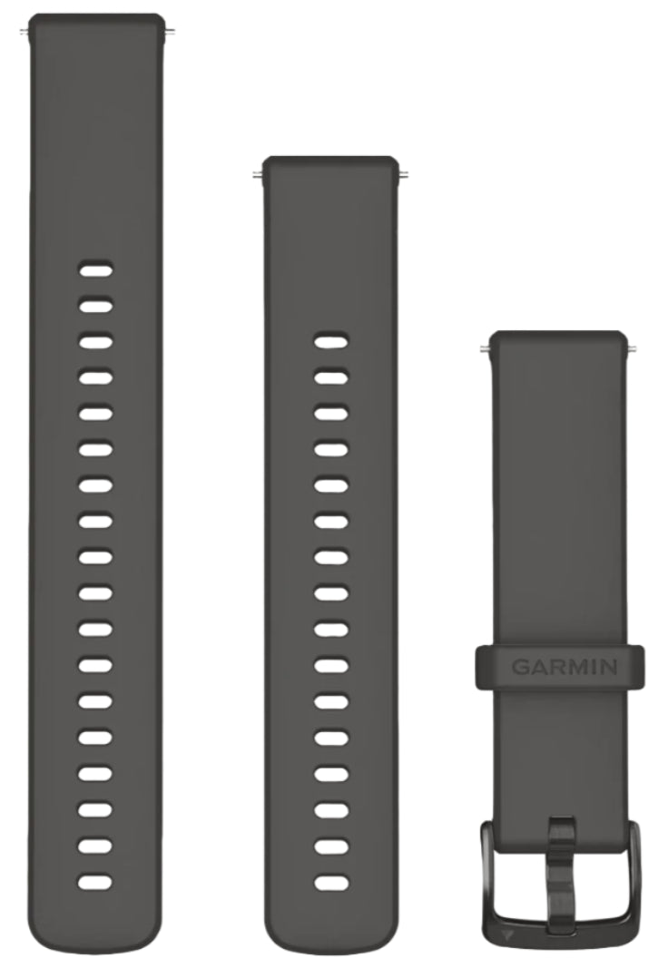 Garmin Quick Release Bands, Pebble Grey with slate hardware (18 mm)