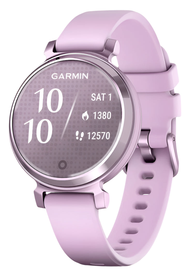Garmin Lily 2, Metallic Lilac with Lilac Silicone Band