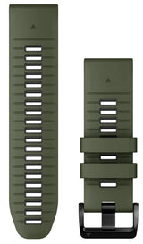 Garmin QuickFit 26 Watch Bands, Moss/Graphite Silicone