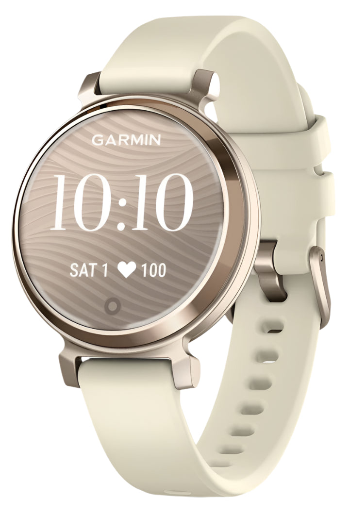 Garmin Lily 2, Cream Gold with Coconut Silicone Band