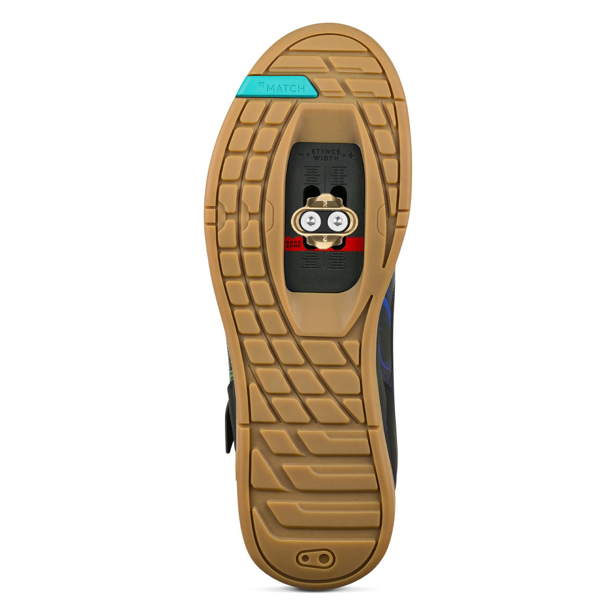 Crank Brothers Mallet BOA Clip-In Shoes - Black / Blue Swirl