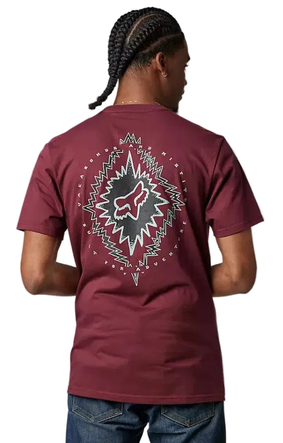 Fox STILL IN Short Sleeve PREMIUM TEE DrkMar BACK FACING MODEL