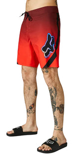 Fox VENZ 19" BOARDSHORT Flo Red SIDE DETAILS