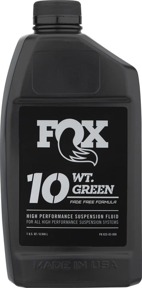 Fox Factory Suspension Fluid 10WT Green 23L