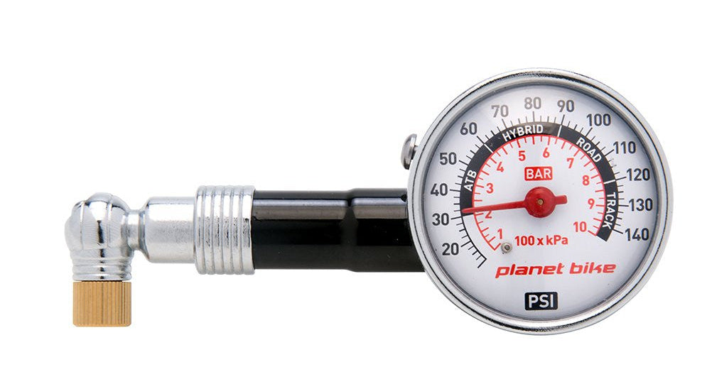 Planet Bike Dial Pressure Gauge 140 PSI