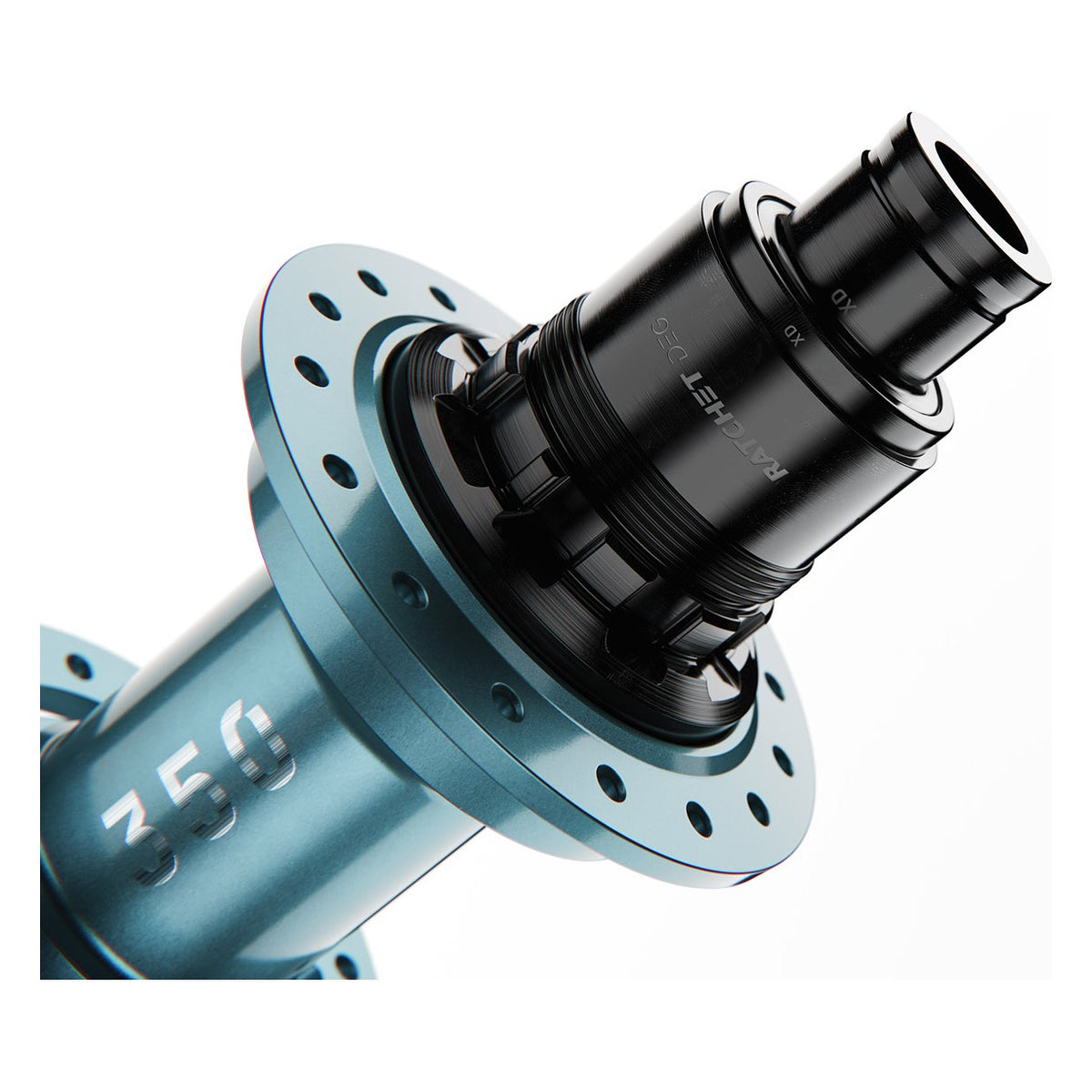 DT Swiss 350 Hub Set 15x110 + 12x148 6-Bolt 32 Hole SRAM XD Ratchet DEG Limited Edition - Green