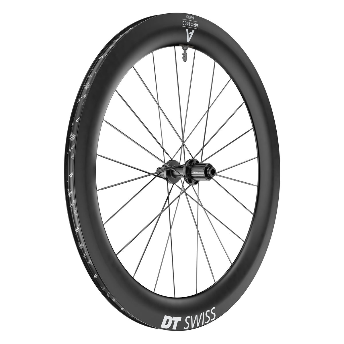 DT Swiss ARC 1400 Dicut 65 Carbon Road Rear Wheel 700c 12x142 Centrelock Shimano Road 11-Speed with Tyre (WTS)