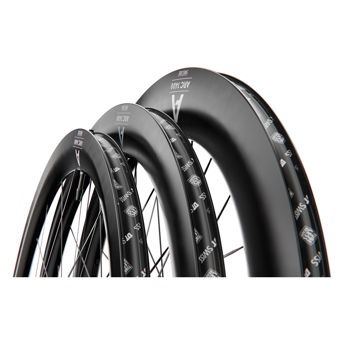 DT Swiss ARC 1400 Dicut 65 Carbon Road Rear Wheel 700c 12x142 Centrelock Shimano Road 11-Speed with Tyre (WTS)