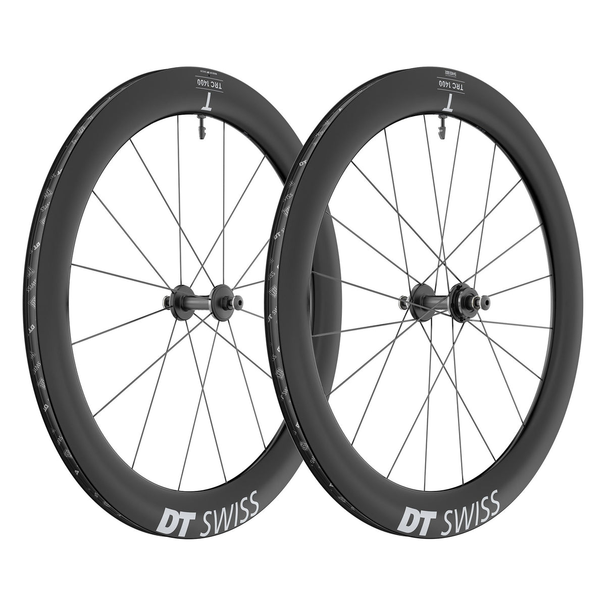 DT Swiss TRC 1400 Dicut 62 Carbon Track Front Wheel 700c 9x100