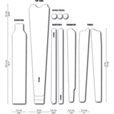 DYEDBRO Gravel Frame Protection Wrap Clear Matte Black