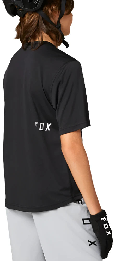Fox YOUTH RANGER SS JERSEY - Black BACK FACING RIGHT