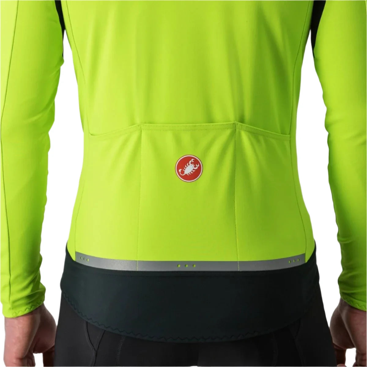 CASTELLI PERFETTO RoS 2 JACKET ELECTRIC LIME/DARK GRAY BACK