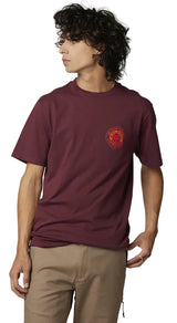 Fox MYSTICKS Short Sleeve  PREMIUM TEE DrkMar SIDE-FRONT FACING MODEL