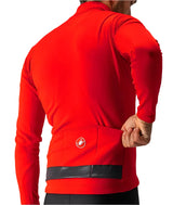 CASTELLI PURO 3 JERSEY FULL ZIP RED/BLACK REFLEX BACK POCKET