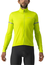 CASTELLI FONDO JERSEY ELECTRIC LIME/SILVER REFLEX FRONT
