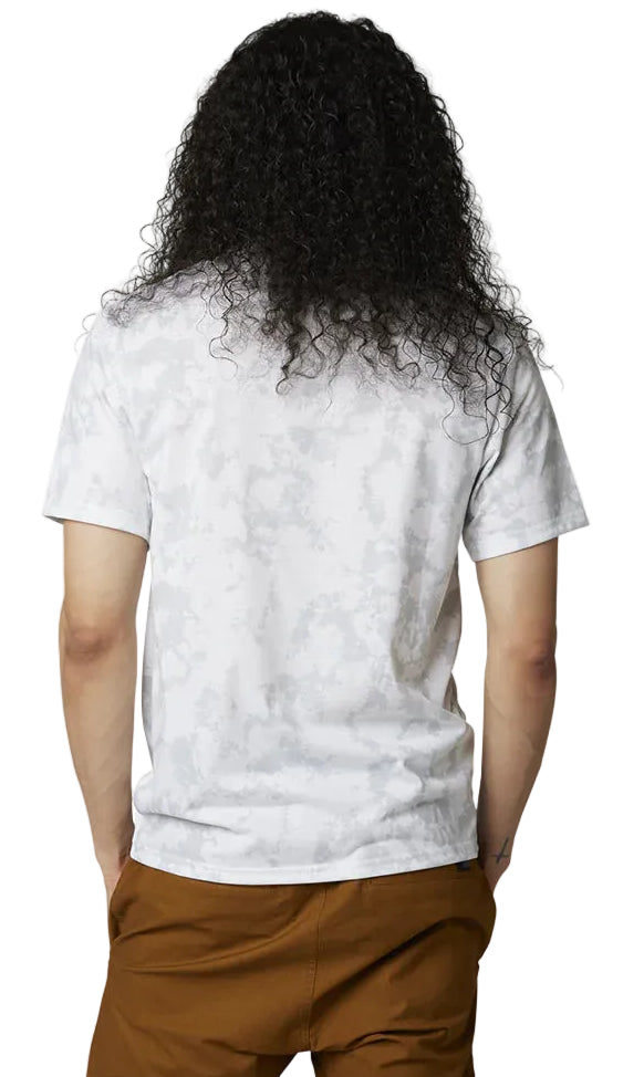 Fox DETONATE Short Sleeve TECH TEE GryWhite BACK FACING MODEL