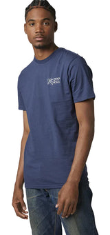 Fox OUT AND ABOUT Short Sleeve PREMIUM TEE DpCobalt FRONT FACING MODEL