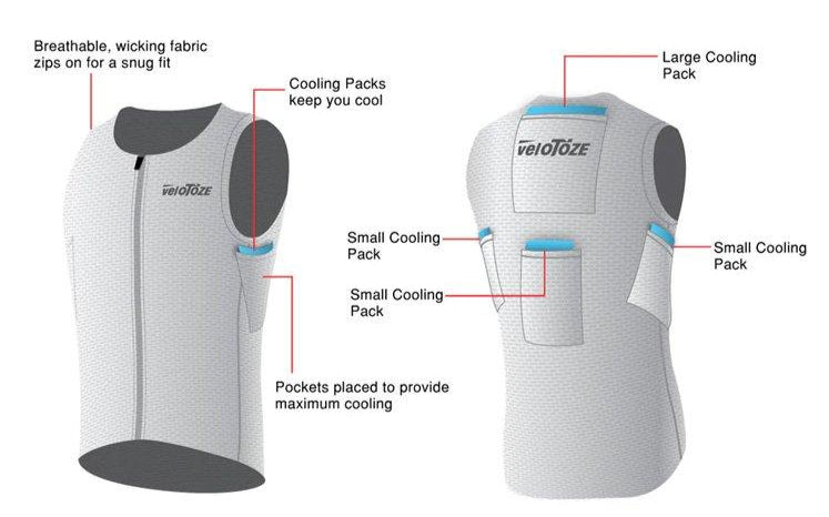 VeloToze Cooling Vest Men's White