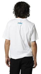 Fox BAYL Short Sleeve PREMIUM TEE Optic White BACK FACING MODEL