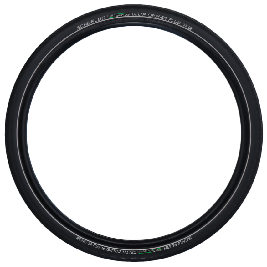 Schwalbe Delta Cruiser Plus 700 x 28C Puncture Guard Reflective E-25 Green Compound Tyre