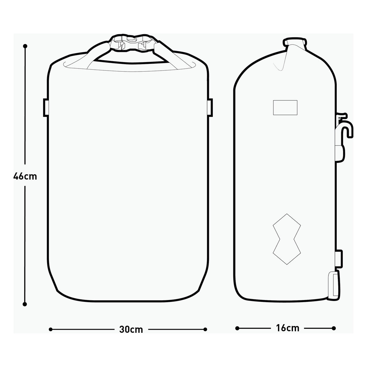 Evoc Pannier Pack WP 25L - Black