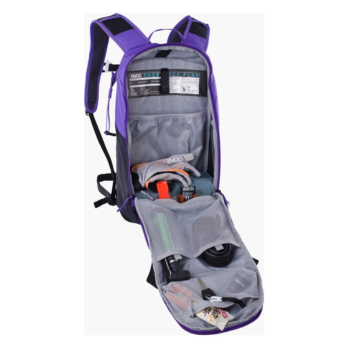 Evoc Ride 8 Backpack + Hydration Bladder 2 - Violet/Black
