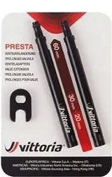 Vittoria Valve Extensions 60mm Black alloy (2 pcs)