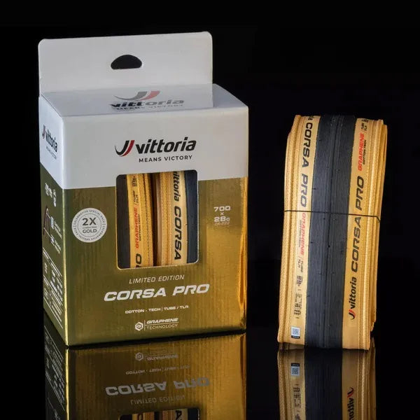 Vittoria Gold Corsa Pro 28-622 fold/TLR Twin Pack G2